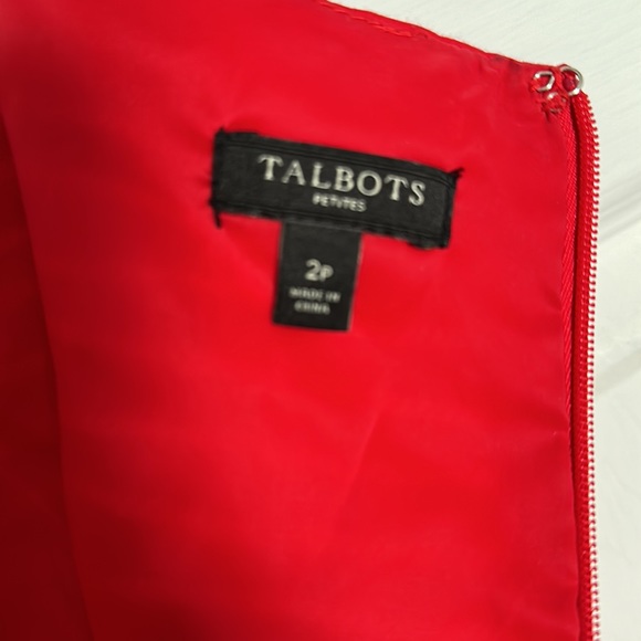 Talbots petites red dress - Picture 5 of 8